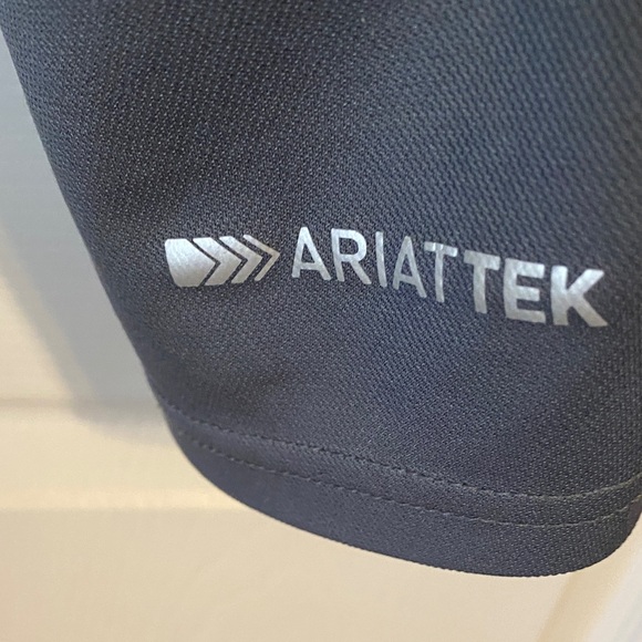 Ariat Tek Heat Series Men's Charcoal Polo Shirt - Picture 5 of 6